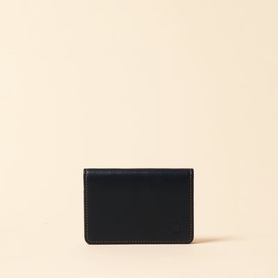 ＜Kiichi> Business card case (through gusset)/blue