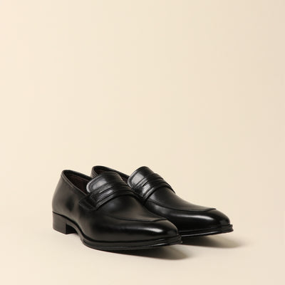 <Madras> Coin loafer/black