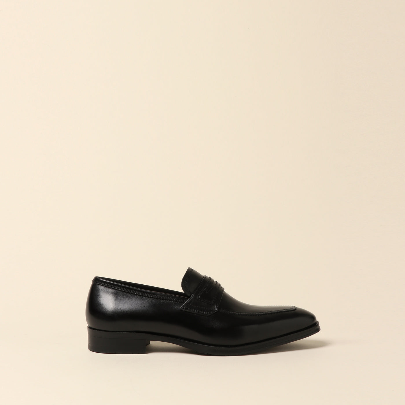 <Madras> Coin loafer/black