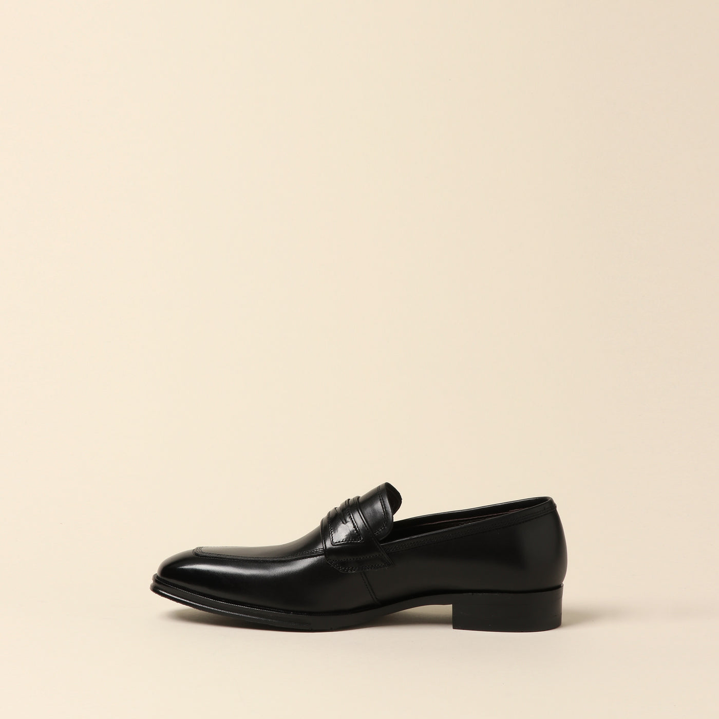 <Madras> Coin loafer/black