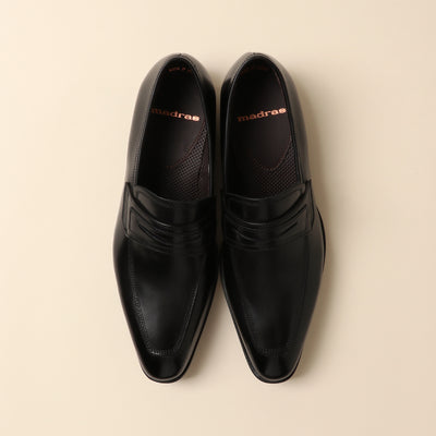 ＜madras＞Coin Loafer 經典樂福鞋/黑色