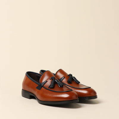 <Madras> Tassel Slip-On / Black