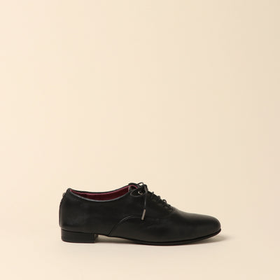 <Madras> Soft conscious lace-up / Black