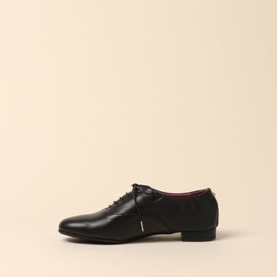 <Madras> Soft conscious lace-up / Black