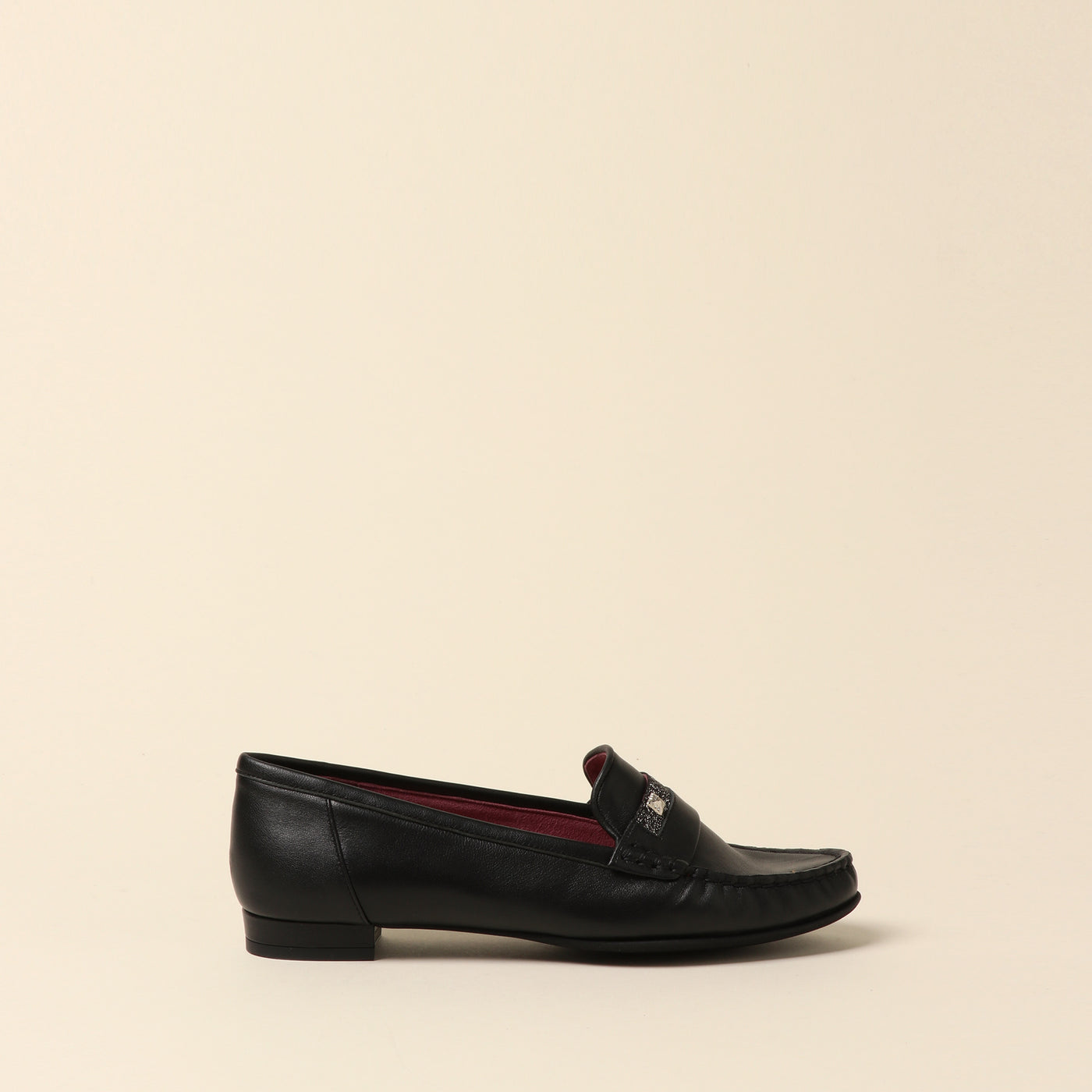 <Madras> Soft conscious loafer / black