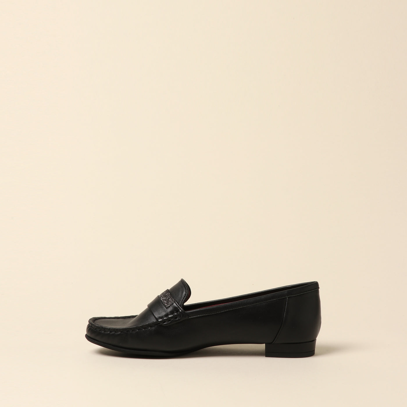 <Madras> Soft conscious loafer / black