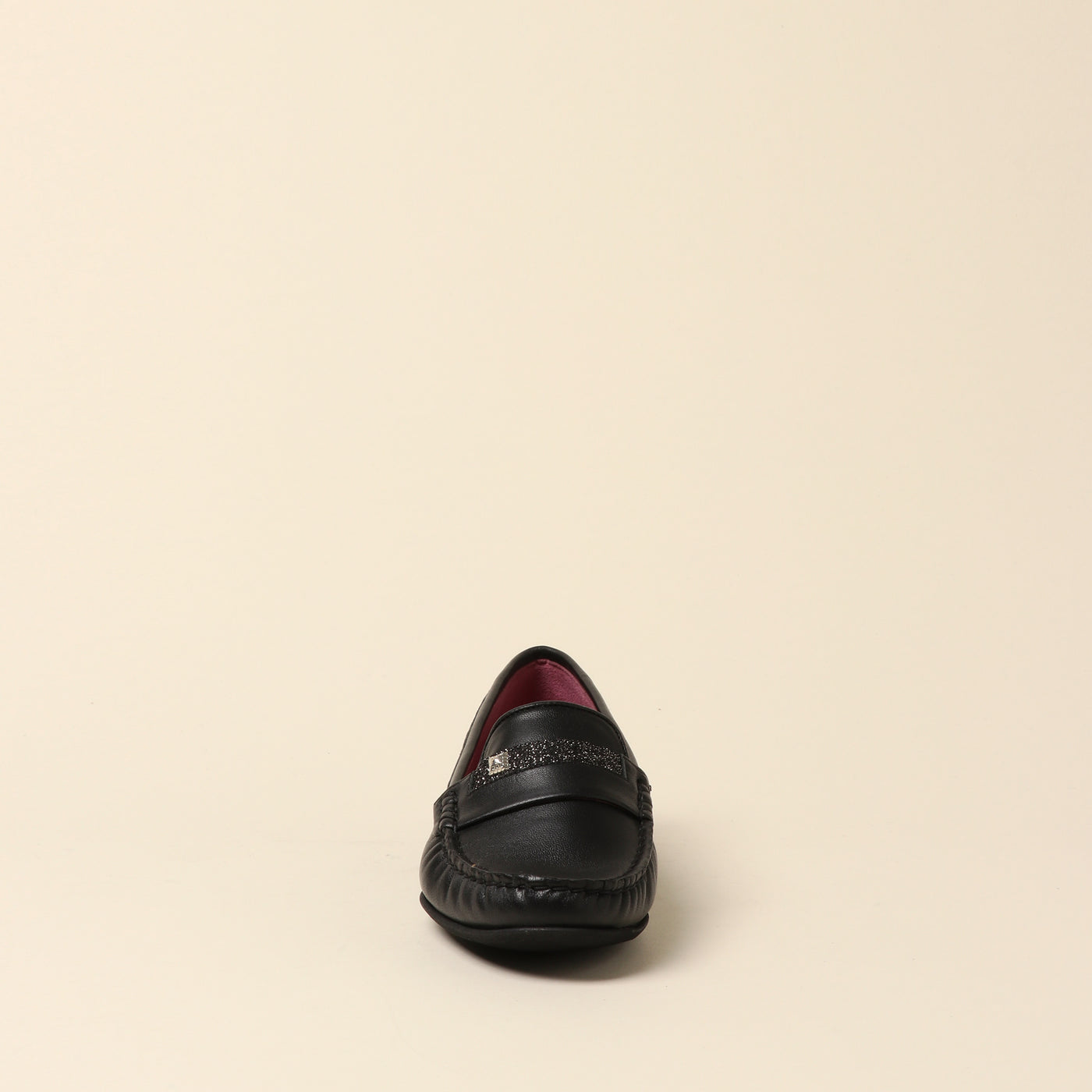 <Madras> Soft conscious loafer / black