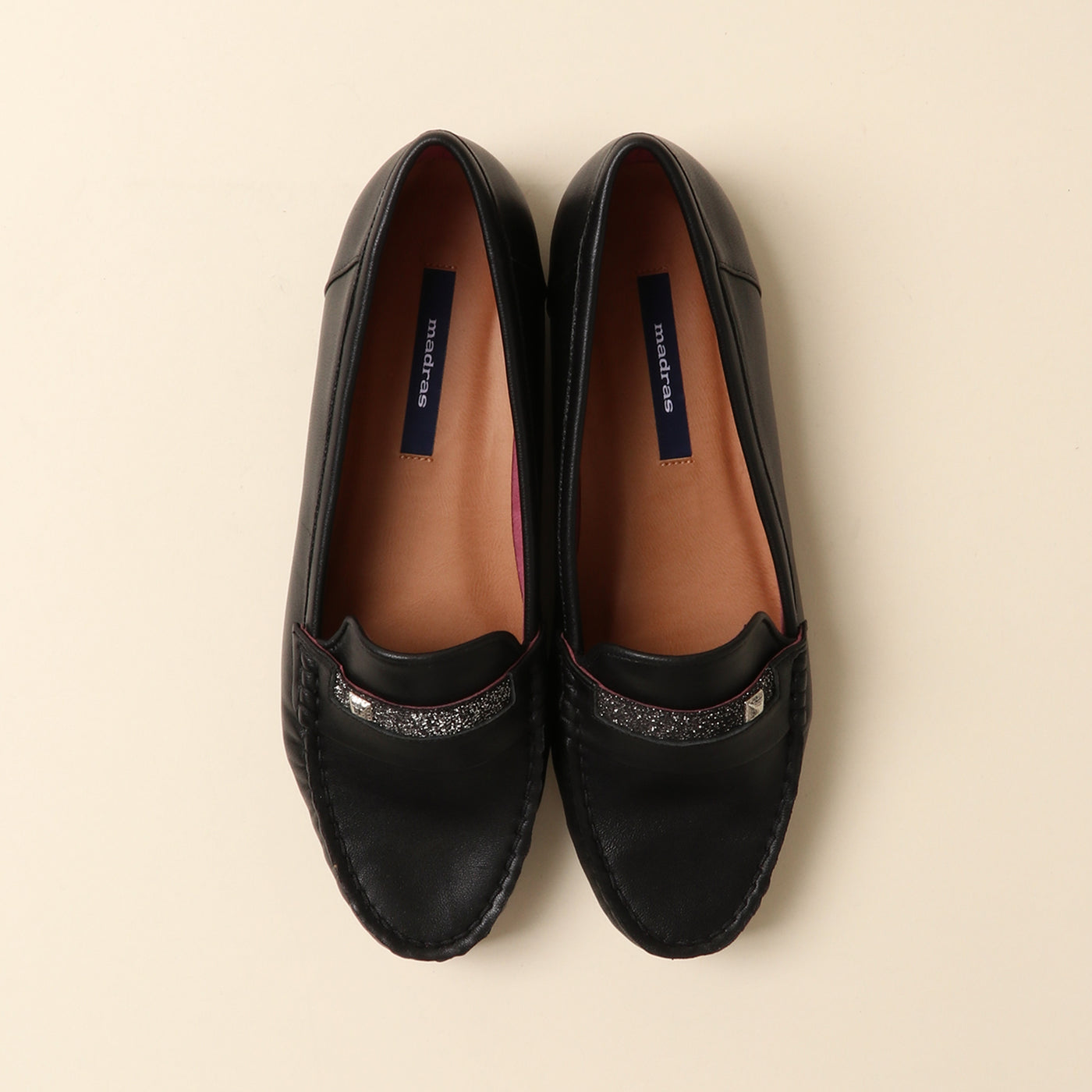 <Madras> Soft conscious loafer / black