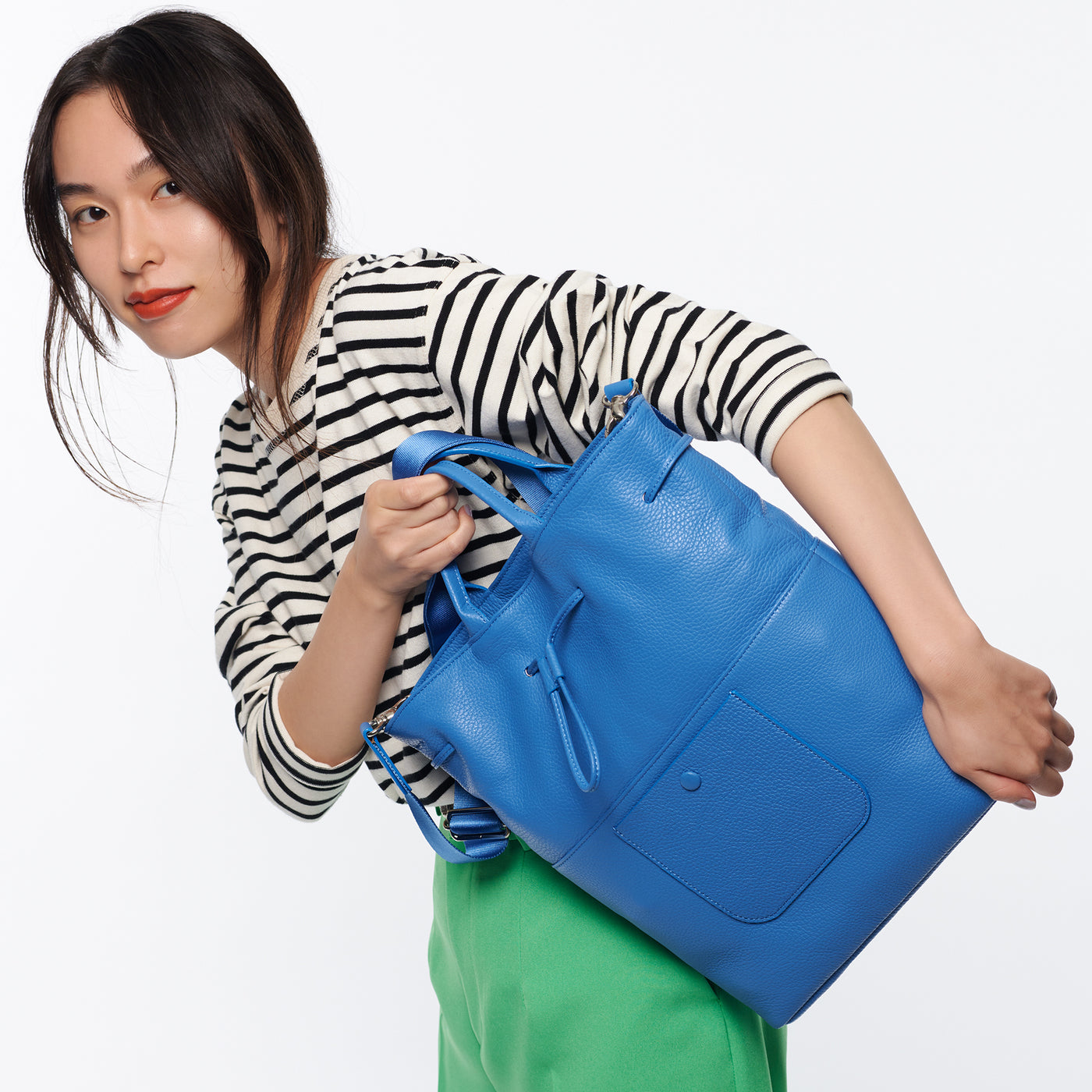 <itten-itten> Drawstring Tote / Terracotta