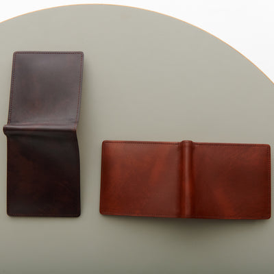 ＜CYPRIS＞ Cirasagi Leather 二折錢包 / 黑色
