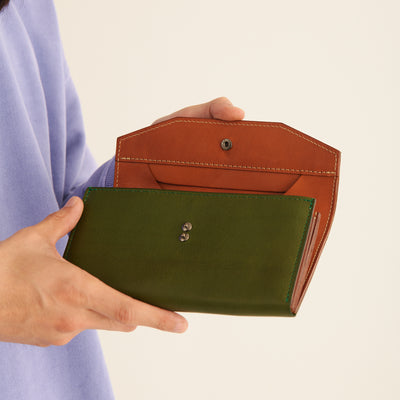 <Annak> Garçon shaped wallet / dark brown