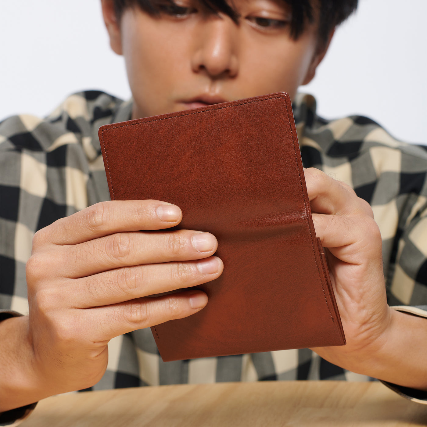 ＜CYPRIS＞ Cirasagi Leather名片夾 / 黑色