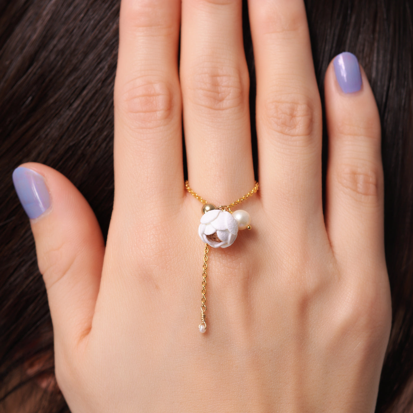 <Selieu>Ichirin chain ring/rose