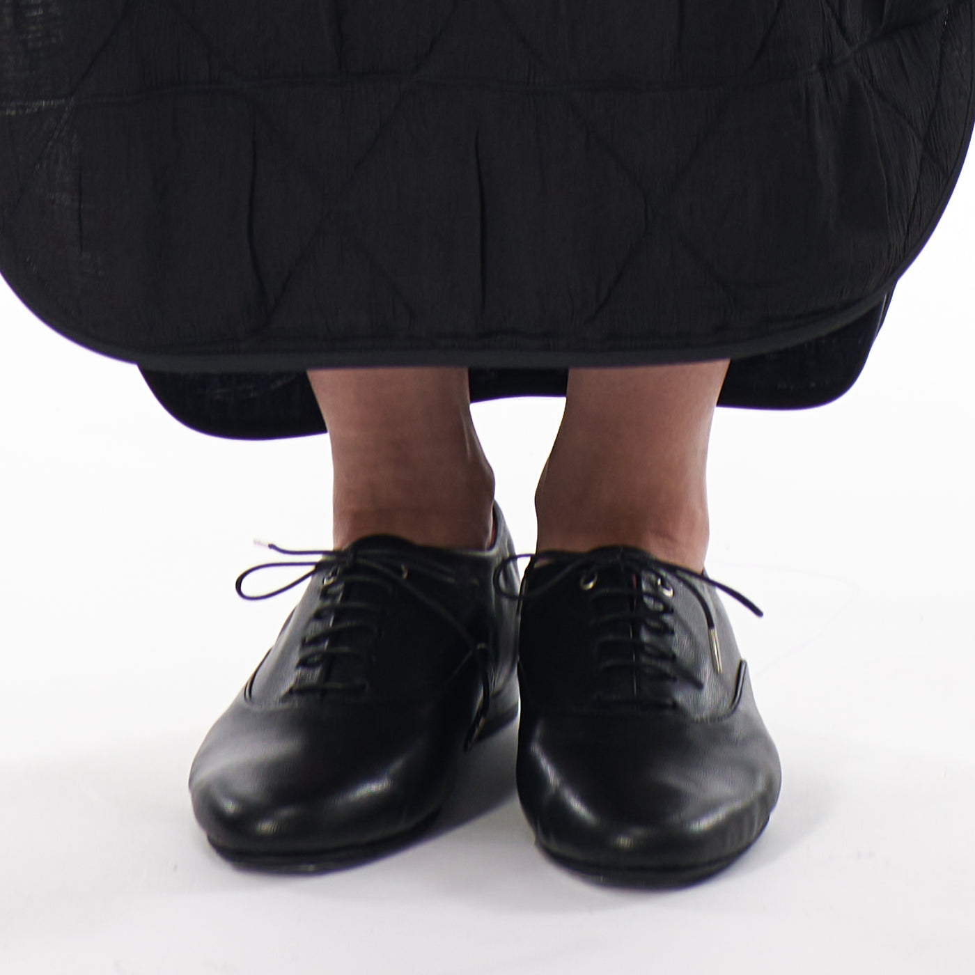 <Madras> Soft conscious lace-up / Black